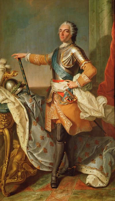 Porträt von Ludwig XV. (1710-1774), König von Frankreich und Navarra (1715-1774) von Carle van Loo